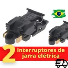 Interruptor termostato Botao liga desliga Chaleira Jarra Eletrica Cadence (02 peças)