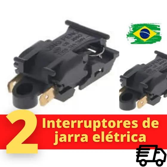 Interruptor Botao Chaleira Jarra Eletrica THERMO ONE CADENCE (02 peças)