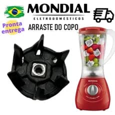 Arraste do copo para o Liquidificador Mondial Easy Power Mondial 550W L 550 R (com porca) L550