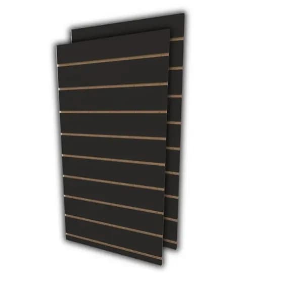 Painel canaletado 120x60 Preto mdf canaletado E-nichos