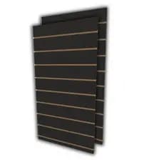 Painel canaletado 120x60 Preto mdf canaletado E-nichos