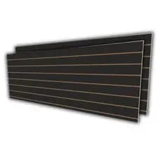 Painel canaletado 90x240 Preto mdf canaletado E-nichos
