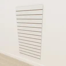 Expositor mdf painel canaletado 180x90 Branco kit painel canelado painel mdf loja E-nichos