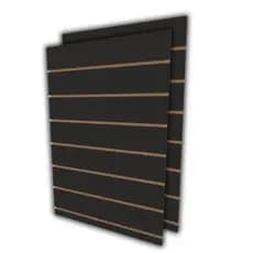 Painel canaletado 90x60 Preto mdf canaletado E-nichos
