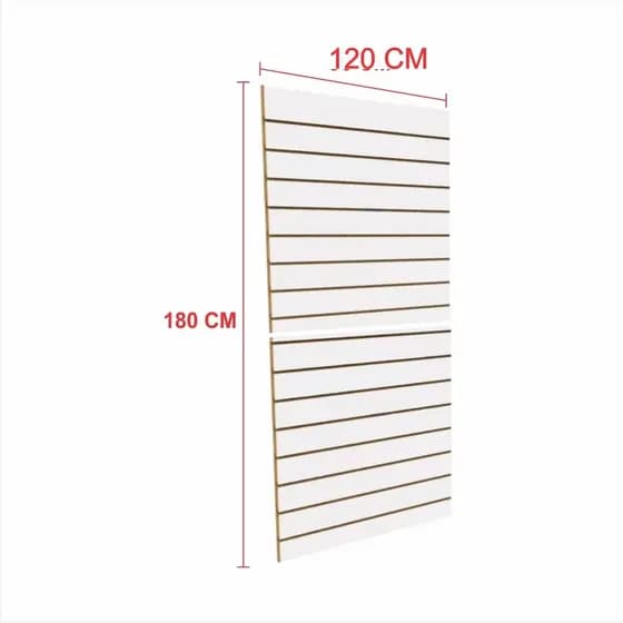 Painel canaletado 180x120 Branco placa mdf canaletado