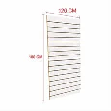 Painel canaletado 180x120 Branco placa mdf canaletado
