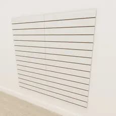Expositor mdf canaletado 180x180 Branco mdf loja