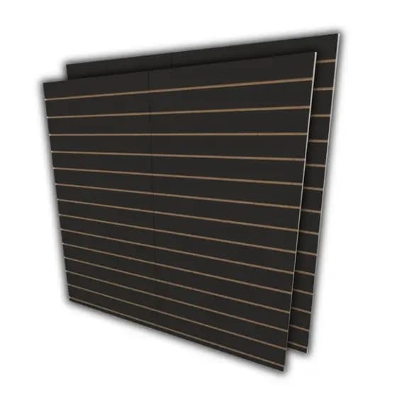 Painel canaletado preto 180x180 canelado painel loja expositor Closet Fácil