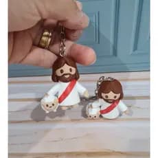Chaveiro Jesus com ovelha