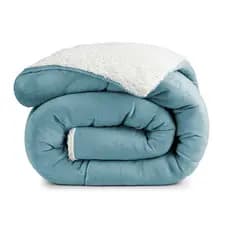 Coberdrom Sherpa Dupla Face Queen King Solteiro Edredrom Pele de Carneiro Macio