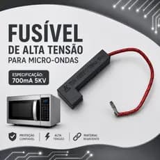 Fusível de Alta Tensão para Micro-ondas - Especificações: 700mA 5KV