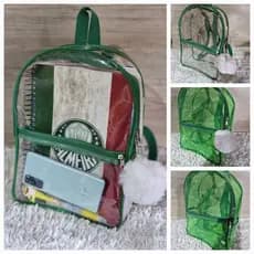 Mochila Plástico Transparente /Trabalho/Escola/praia/Viagem/Enfermagem