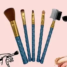 Kit 5 Pincéis de Maquiagem Conjunto Sweet Girl Beauty Brush Make Profissional Macias