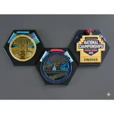 Suporte Expositor para Medalhas Modular Hexagonal – Decoração e Organização