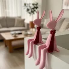 Coelho Decorativo Páscoa 16cm – Perfeito para decorar mesas, prateleiras, balcões, nichos ou montar cenários temáticos