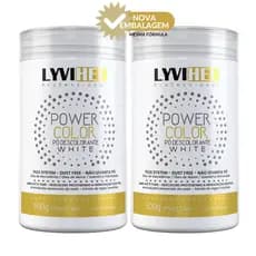 02 - Pó Descolorante POWER COLOR WHITE  LYVIHEE 500G