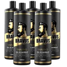 05 - Shaving Gel De Barbear Bravus Fragrância Menthol 1000ml