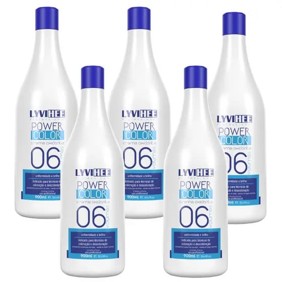 05 - Creme Oxidante Emulsão Reveladora Ox Vol 06 Lyvihee 900 Ml