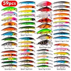 Kit Isca Artificial Para Pesca (10-60 Peças)isca artificial/kit de isca artificial