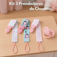 2 e 3 Prendedor de Chupeta Bico Bebe Baby Mam Buba Silicone Avent Philips Kuka Nuk Lolly Lillo MENINA