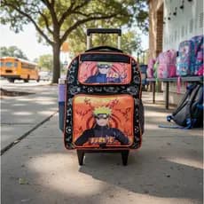 Mochila Escolar Rodinha Infantil Menino E Menina Vários Personagens