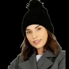 Touca com PomPom antialérgica forrada por dentro