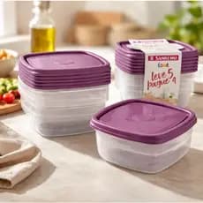 10 Potes Sanremo 530 mL para alimentos prático e resistente