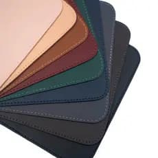 Mouse Pad Slim em Couro Sintético ( Ecológico )Dupla Camada 20x20 cm Envio Rápido