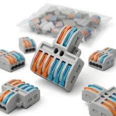 Conector Emenda Derivação De Fios 2x6 Vias Com 20 Unidades
