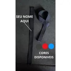 Strap  de Algodão Para Musculação Personalizado com nome  - Academia, Powerlifting E Crossfit
