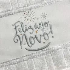 toalha bordada ano novo réveillon reveion festas