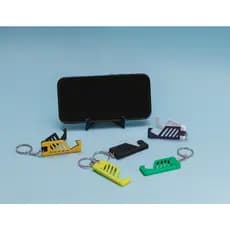 Chaveiro Suporte para Celular Dobrável – Porta Celular Portátil para Mesa