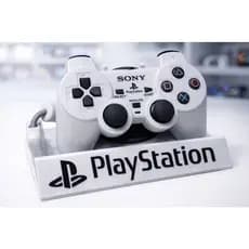 Suporte Base Controle PS1 PlayStation 1 Organizador Controle + Cabo | Suporte PS1 3D Alta Qualidade