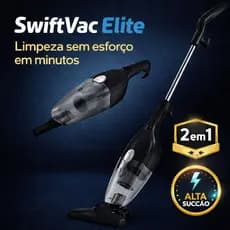Aspirador Portátil 2 em 1 Vertical SwiftVac Elite 110V Forte Leve Limpeza Rápida de Casa e Carro