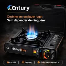 Fogareiro Portatil A Gas Maleta Compacto Camping Churrasco Cozinha Outdoor