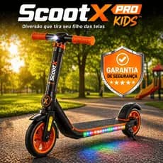 Patinete Eletrico Infantil Kids Veiculo Laranja Diversao Seguranca Criancas