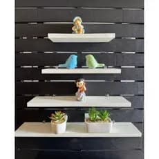 kit 4 prateleiras, Nichos em MDF, Prateleiras decoração sala/quarto/cozinha/banheiro.