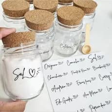Etiquetas avulsas para tempero - adesivos para temperos