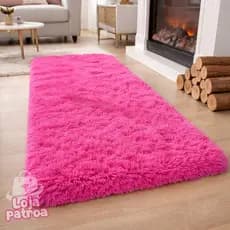 Passadeira Tapete Felpudo Corredor 2,00 x 0,60cm Beira Da Cama Closet Quarto | Antiderrapante Macio