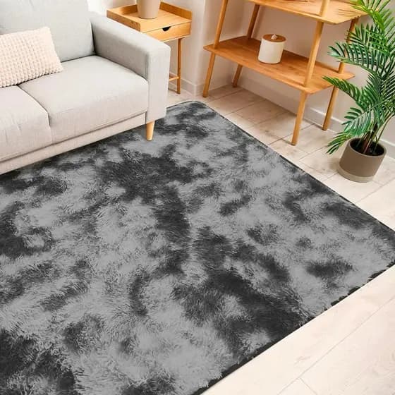 Tapete Felpudo Peludo Macio Antederrapante Antialérgico Para Sala Quarto Escritório 1.40X2.00m Sofisticado Moderno