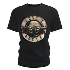 Camiseta Guns N' Roses Rock Band Estampa Vintage Unissex,  Camisa Guns N' Roses Rock Estampa Vintage
