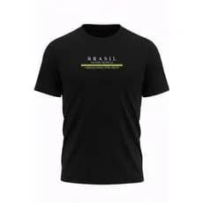 Camiseta Estampada BRASIL 100% algodão30.1, Brasil, Copa, Camiseta Unissex Streewear Blusa Camisa