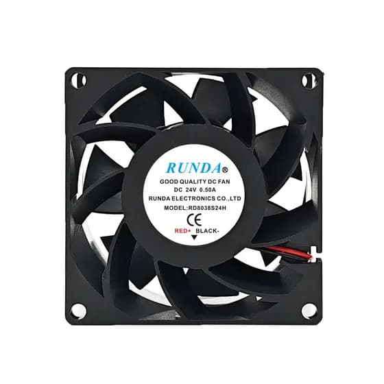 RUNDA RD8038S24H/B24H DC24V 0.50A 8CM Ventilador de resfriamento de chassi de alto Volume de ar