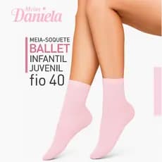 Meia Soquete Fio 40 Ballet Daniela 34 / 39 Translucida