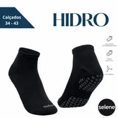 Meia Com Antiderrapante e Faixa Elástica para Hidroginástica 34 a 43 Selene