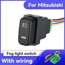Botão De Ligar/Desligar A Luz De Nevoeiro Para Mitsubishi Pajero Lancer Paladin Marche Com Cabo 12V
