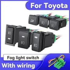 Para Toyota Corolla Camry Land Cruiser Prado 150 RAV4 Faróis De Nevoeiro Radar Fonte De Alimentação LED Botão De Interruptor Do Farol Accessoreis Carro