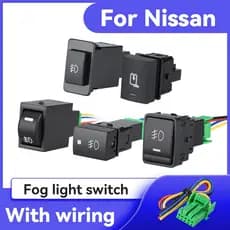 Botão Liga/Desliga Da Luz De Nevoeiro Modificação Do Interior Acessórios Para Carros Com Cabo Nissan TIIDA X-TRAIL QASHQAI LIVINA SYLPHY