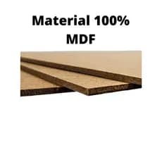 4 unid de Chapa de MDF pinus  CRU 6mm 60x60cm