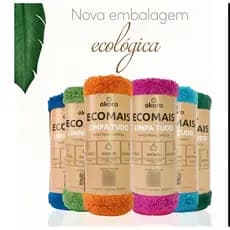 PANO LIMPA TUDO ÁKORA ECOMAIS (CORES SORTIDAS) MICROFIBRA - LIMPA SÓ COM ÁGUA  - LIMPEZA ORIGINAL
